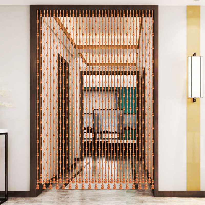 桃木葫芦珠帘卧室门帘珠子过道隔断客厅卫生间珠帘