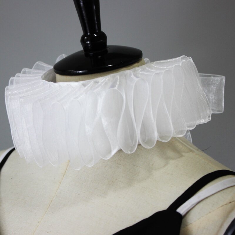 拉夫领子舞台高领装饰毛衣衬衣花边立领复古假领