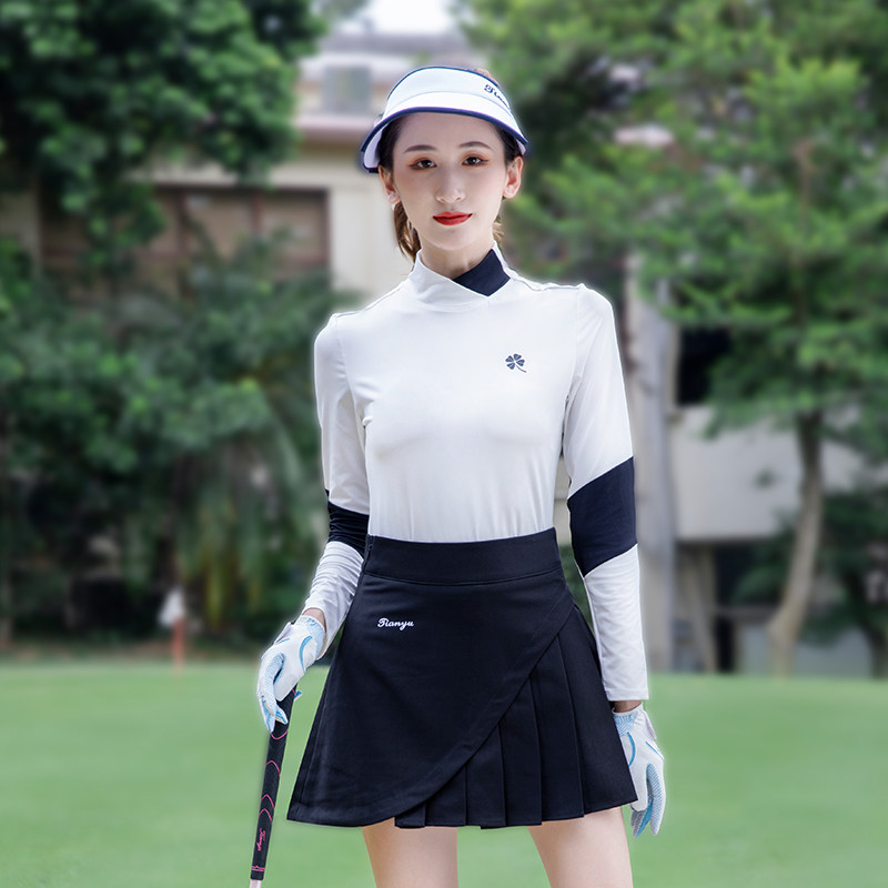 2021新款高尔夫服装打底秋冬golf女装长袖恤韩版高尔夫服装