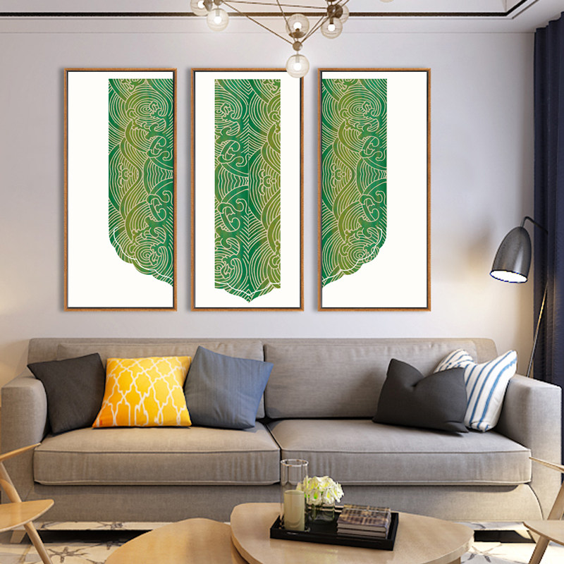 东南亚泰式风格瑜伽墙面装饰挂画泰国抽象图案现代装饰画