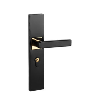 lock ປະຕູໄມ້ແຂງ lock indoor room door lock black bathroom furniture house silent handle American bedroom door lock