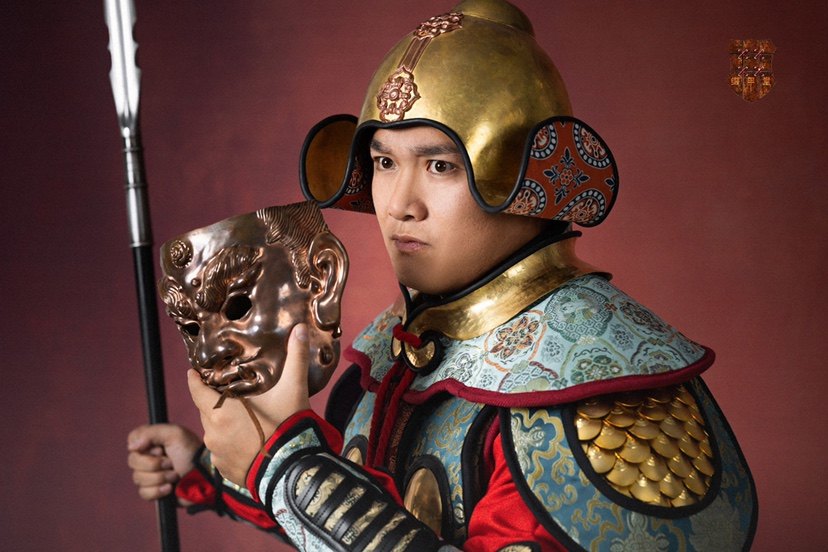 缀甲唐仪仗仪仗唐绢甲十三之一盔甲