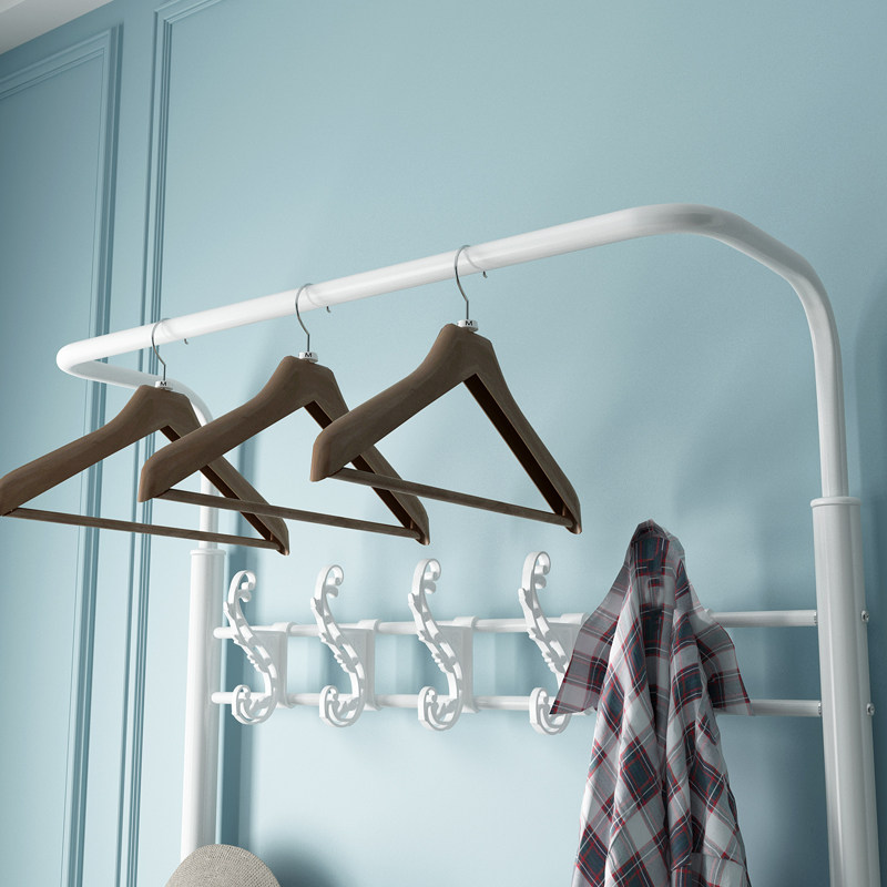 挂衣架落地卧室室内晾晒衣服架子简易门厅凉衣架多功能家用衣帽架