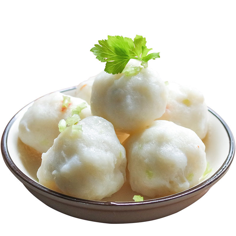 鱼丸晶华潮汕手工墨鱼墨斗花枝250g手作火锅墨鱼丸