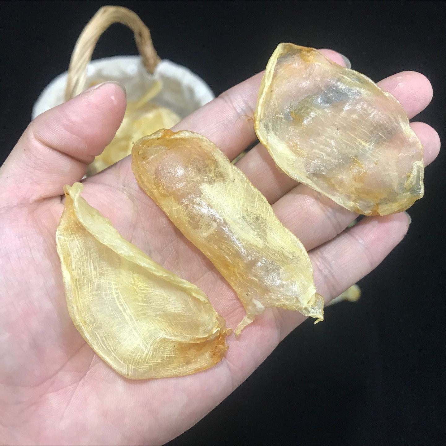 花胶野生小米鱼胶250克滋补鱼肚鸡蛋海产干货花胶