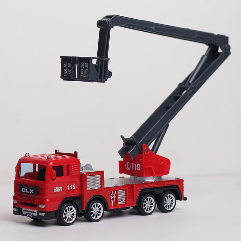 男孩宝宝登高救援消防车儿童益智小汽车玩具耐摔惯性