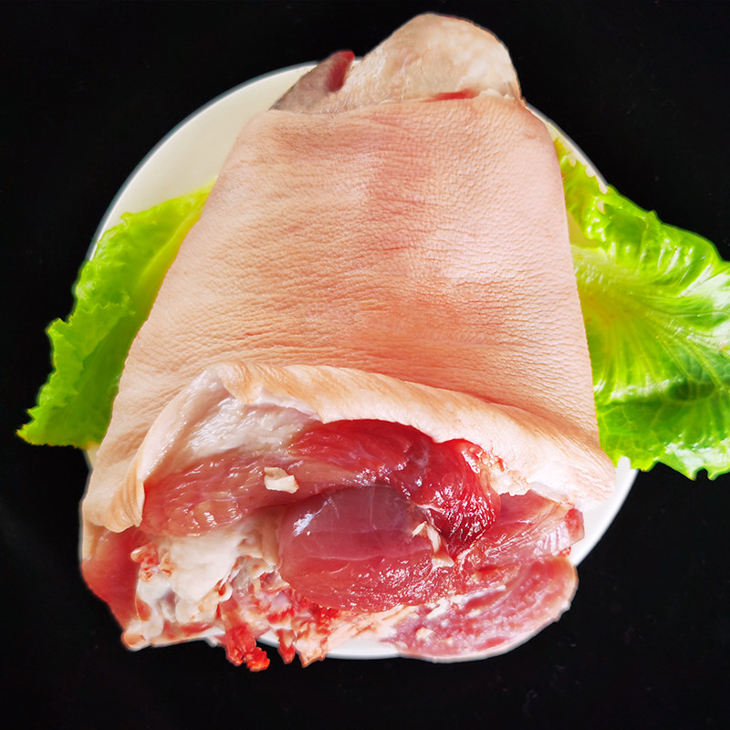 猪蹄肘子新鲜大别山农家散养猪肉髈现生猪肉