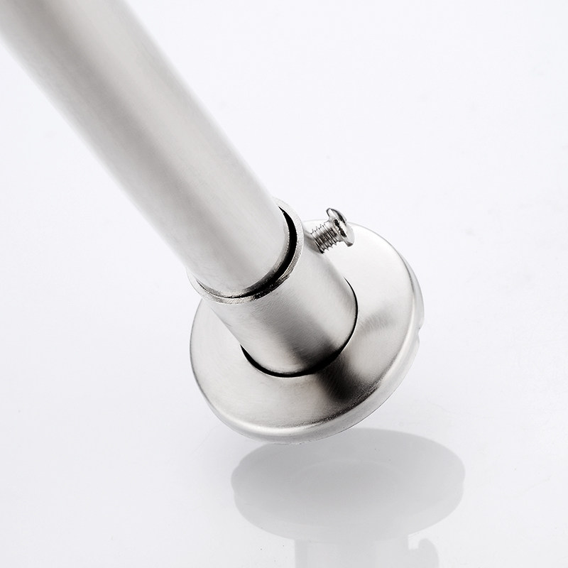 法兰不锈钢衣柜挂衣杆座阳台晾衣固定衣托圆管顶座