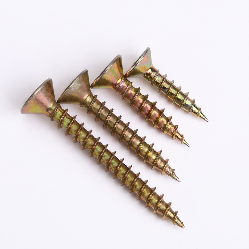 加硬螺丝螺钉墙板硬度高硬度木牙纤维沉头十字螺钉