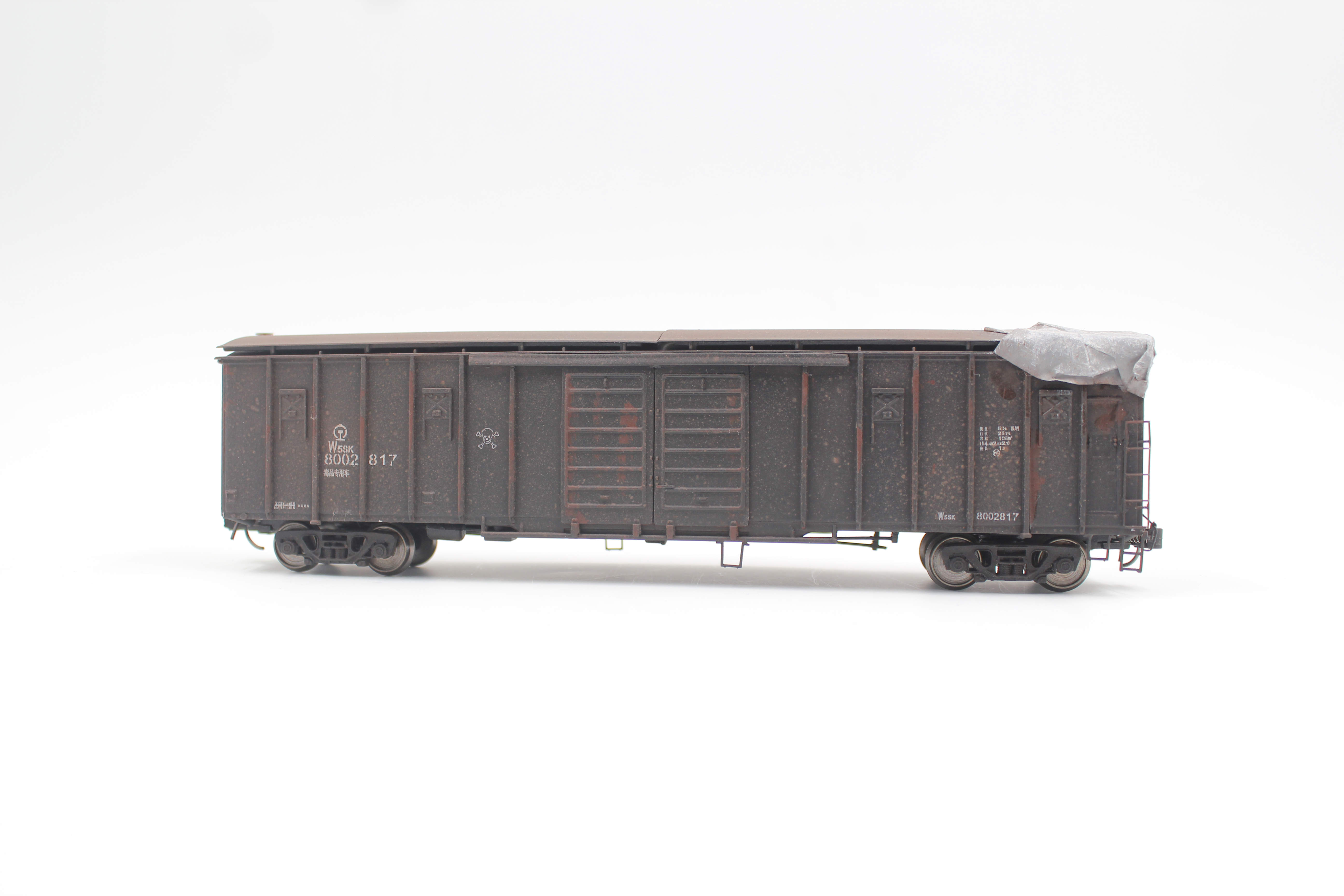 运输覆盖旧化手工模型货车现货毒化危险w5sk火车