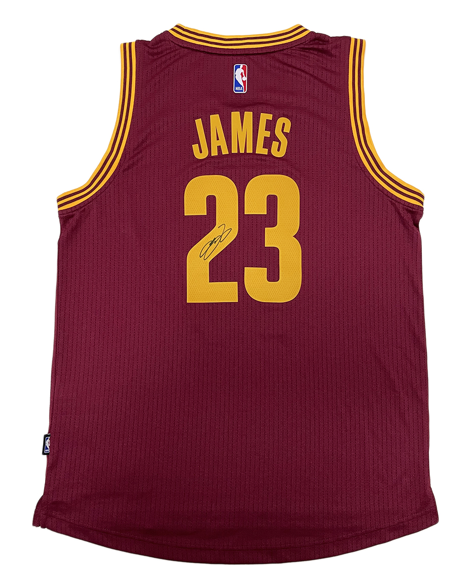 勒布朗詹姆斯签名球衣james骑士队篮球证书装裱收藏文化