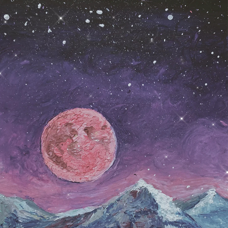 丹可高尔乐油画棒画星空营造氛围丰富效果白色丙烯颜料