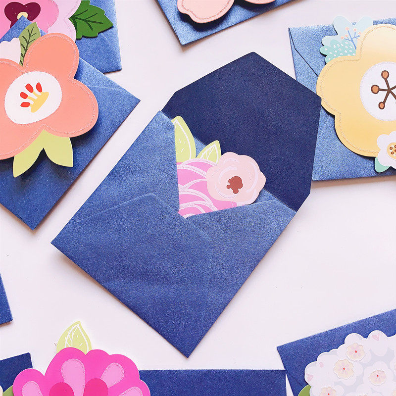 韩国创意小花花朵造型母亲神节贺卡祝福留言贺卡