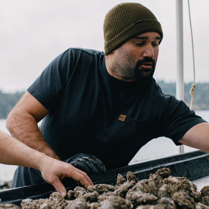 FILSON PIONEER 美产工装重磅夏季纯色口袋宽松圆领纯棉短袖t恤