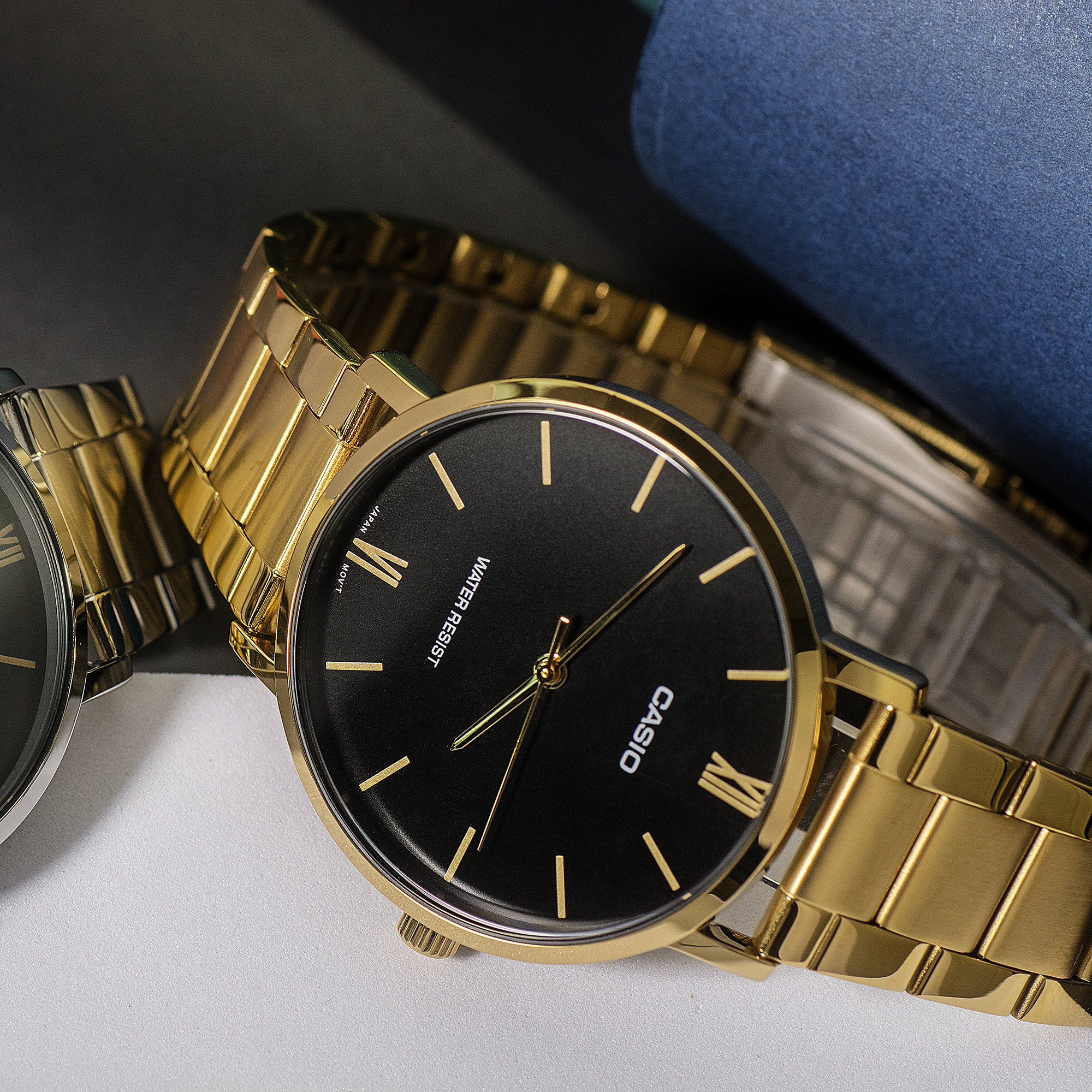 卡西欧casio手表时尚简约指针商务石英表mtpvt01gvt01lvd01d日韩腕表