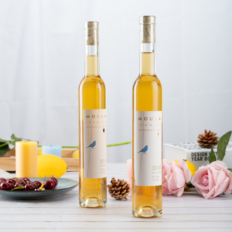 慕拉蓝钻冰白葡萄酒甜型少女甜红酒单支375ml瓶装果酒低度甜酒