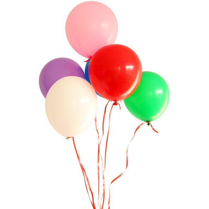 加厚彩色气球100个创意地推开业汽球儿童防爆气球