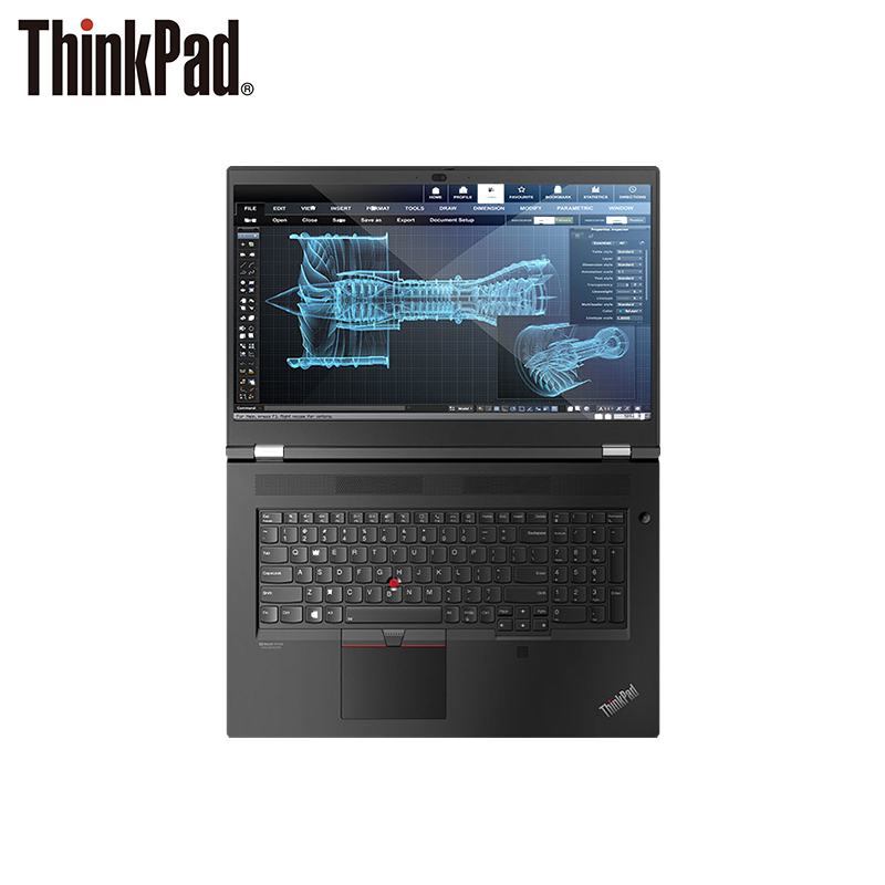 p17 标压i7-10850h独显4g-t2000笔记本电脑视频渲染设计移动工作站ibm