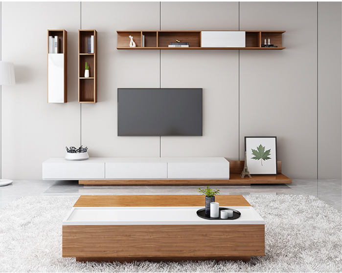 新款电视柜电视背景墙吊柜顶柜组合套装装小户型电视柜