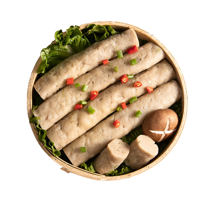 福建特产虾仁鱼卷海鲜麻辣香辣火锅食材加热鱼糕