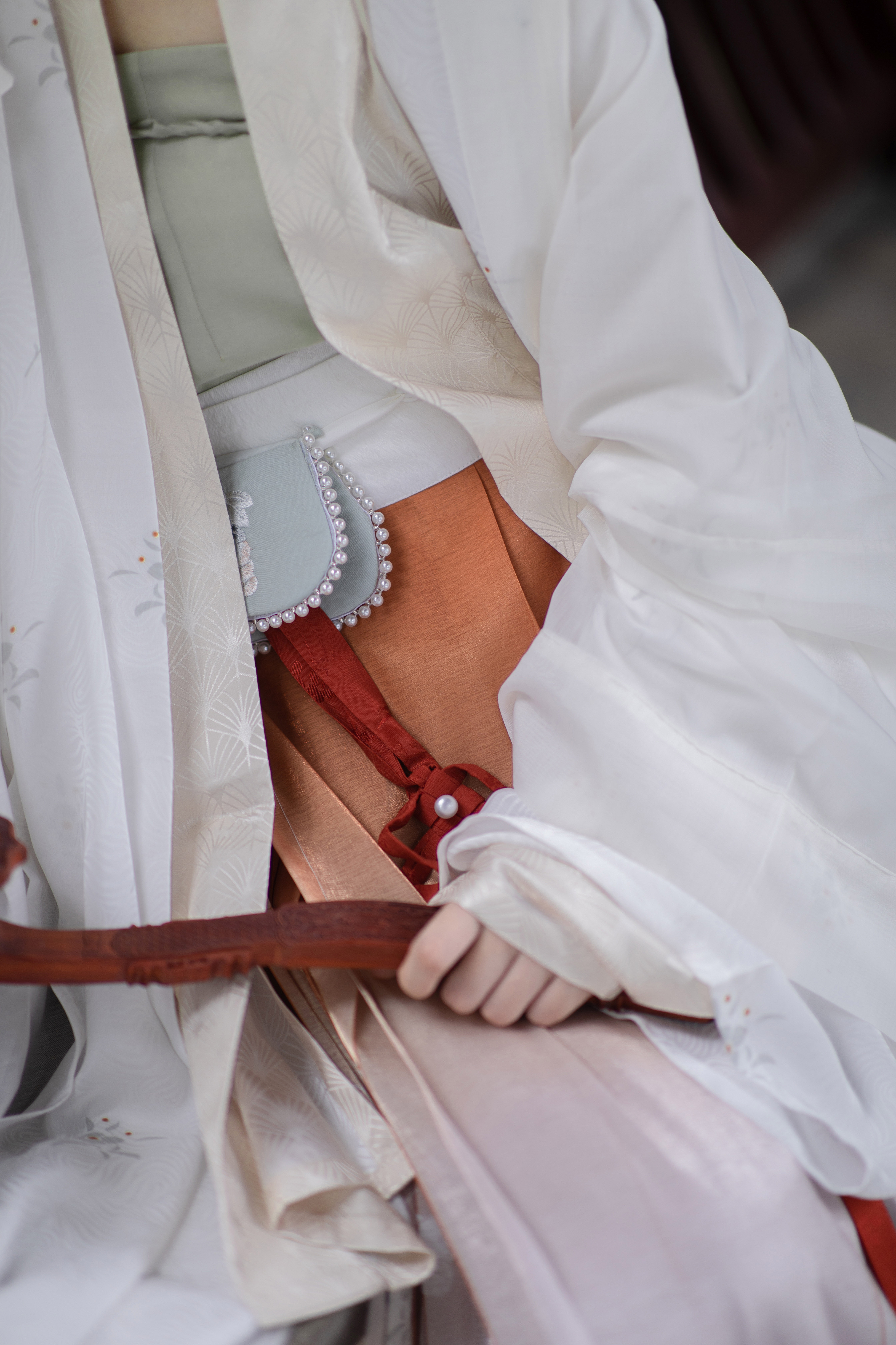 葡萄遥居宋制原创汉服褡裢荷包腰包绣花现货汉服