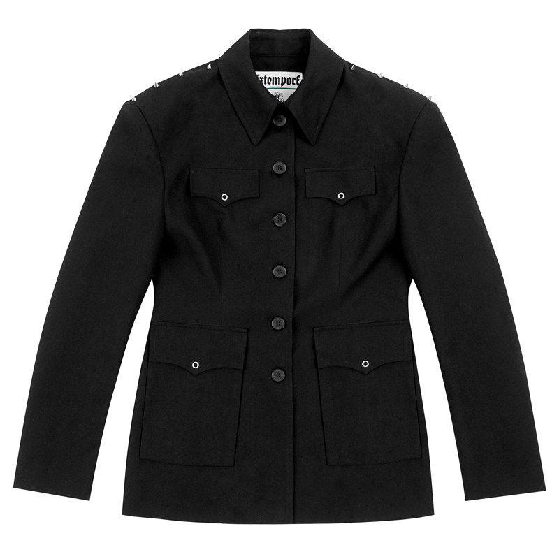 extemporechinesetunicsuit先锋设计改良中山铆钉垫肩西装外套西装