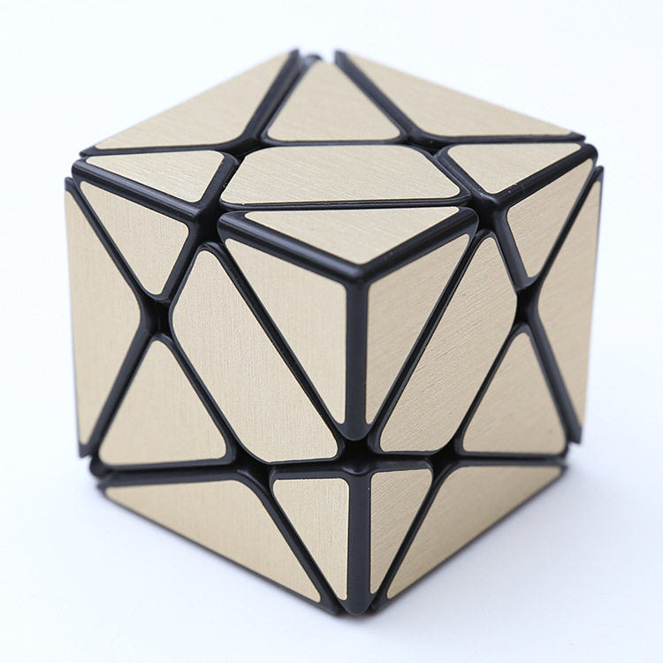 镜面魔方变幻金刚异形创意顺滑拉丝贴纸魔石魔方