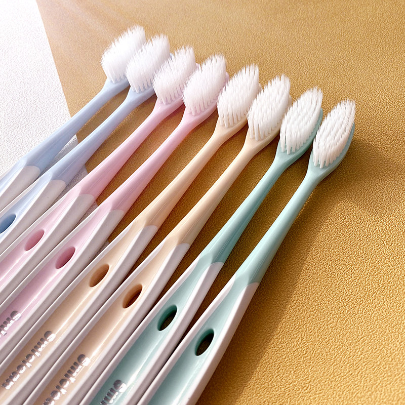 成人软毛牙刷10支细丝中小头牙刷