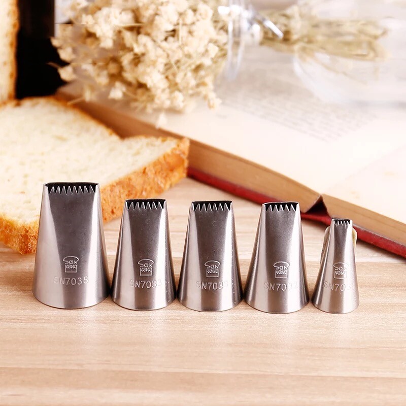 三能 裱花嘴sn7031 7034 7033 7035 半圆泡芙曲奇 7032 7041 半排