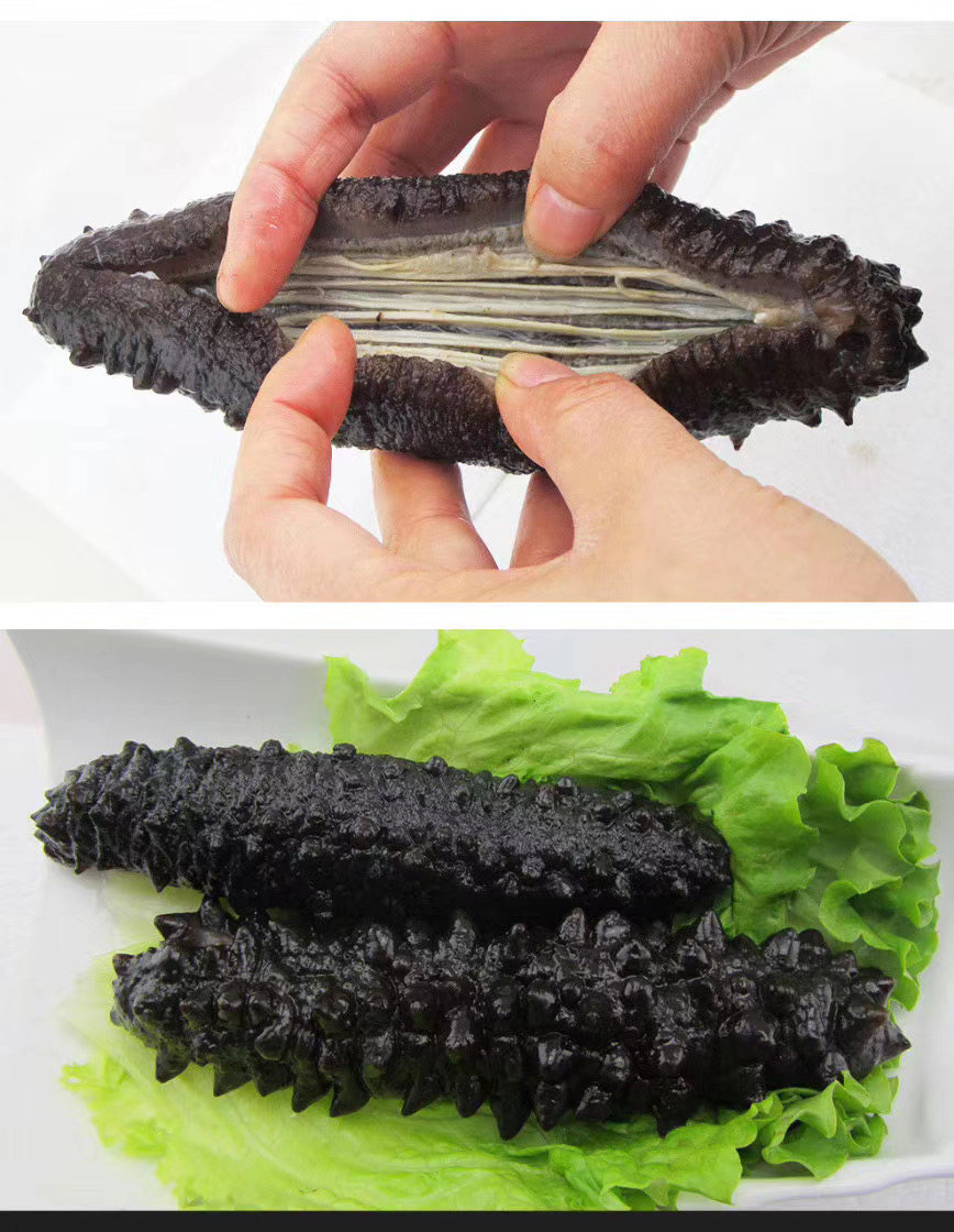 甜小豆代购新西兰至尊野生南极黑刺参干海参500g滋补