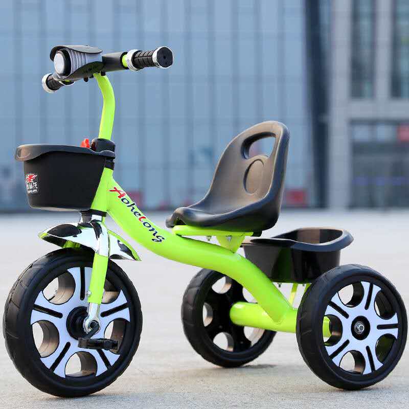 儿童三轮车16岁女童自行车幼儿推车脚踏脚踏车车子三轮车