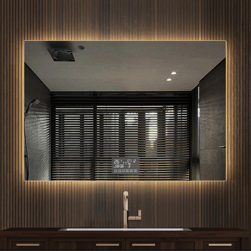 卫生间镜子 led智能浴室镜带灯防雾厕所发光镜洗手间镜子化妆镜