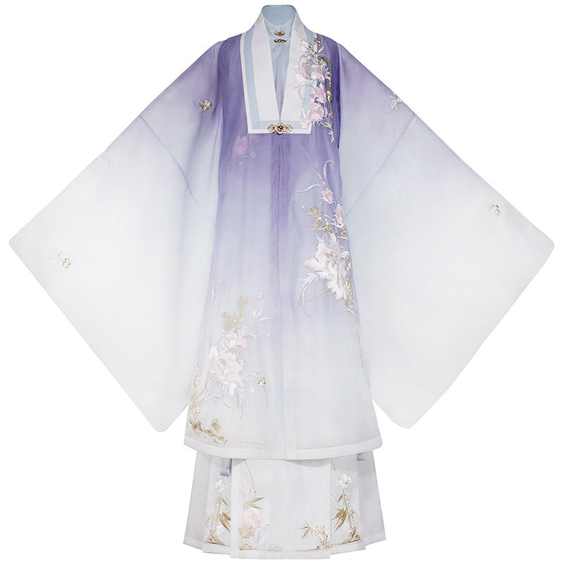 面裙甲马长比长袄斜襟立领牡丹十三余幻色豆蔻汉服