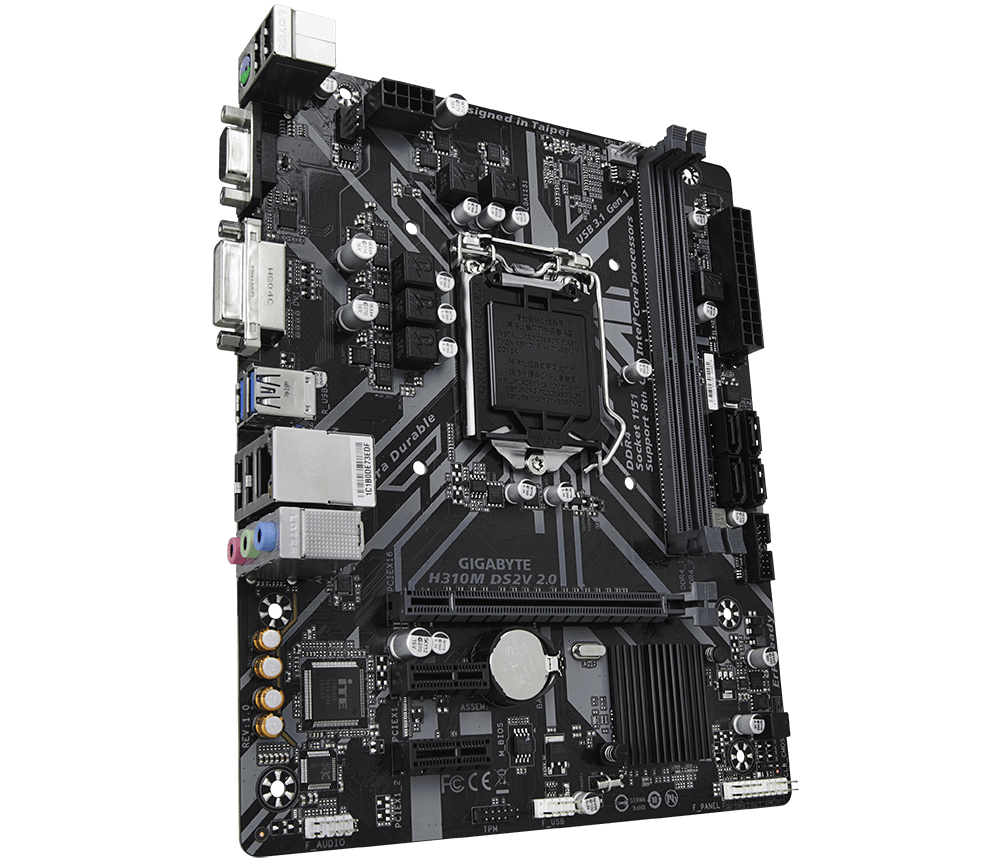 gigabyte技嘉h310mds2v台式机办公主板支持ddr48代9代主板