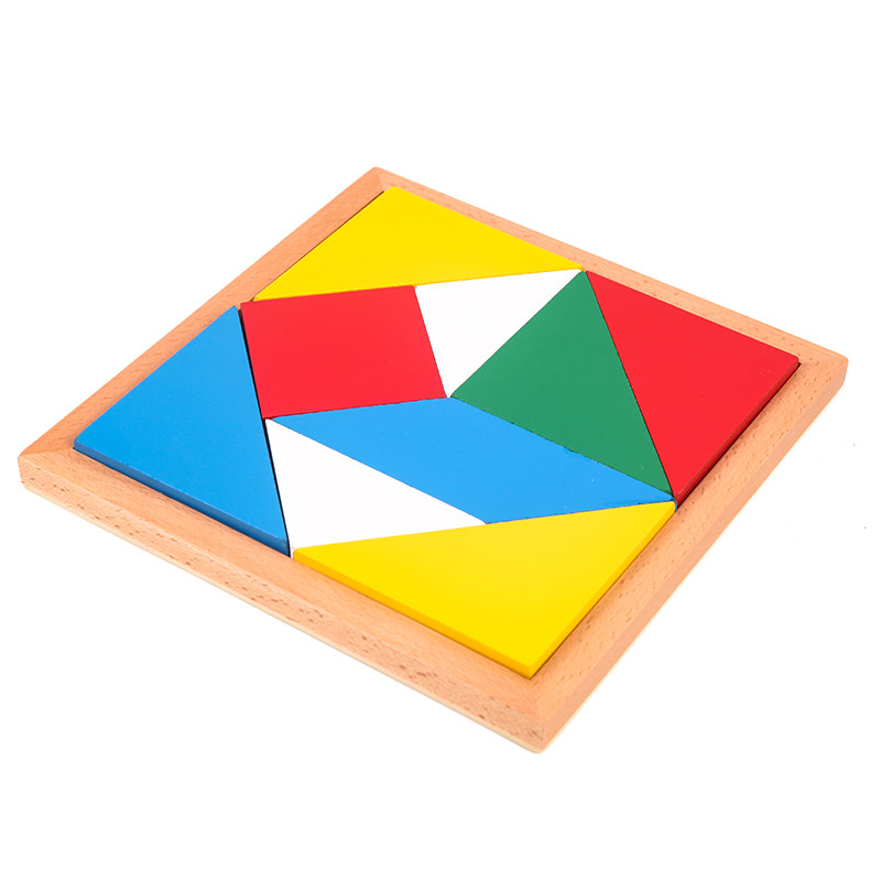 蒙氏数学教具蒙特蒙台梭利专业版四方拼盘幼儿园早教早教教具