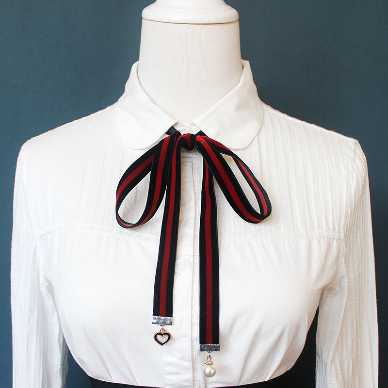 领结领绳手蝴蝶结系带丝带职业领花choker颈绳衬衣领结