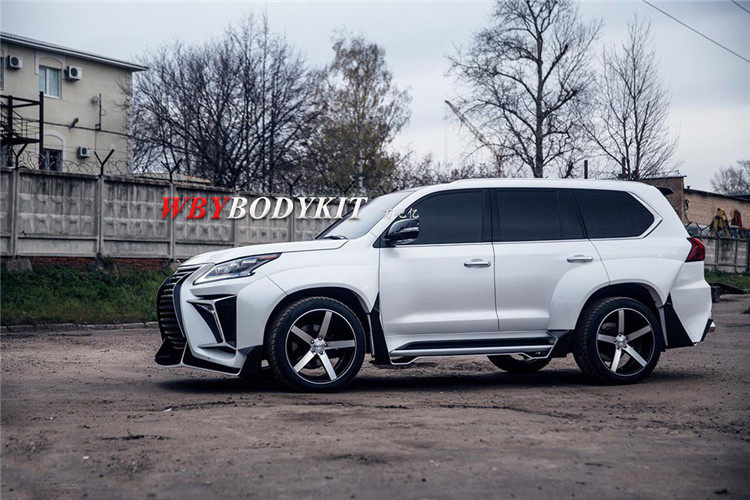 雷克萨斯lx570改装verge宽体体大包围俄罗斯前后保险杠汽车包围