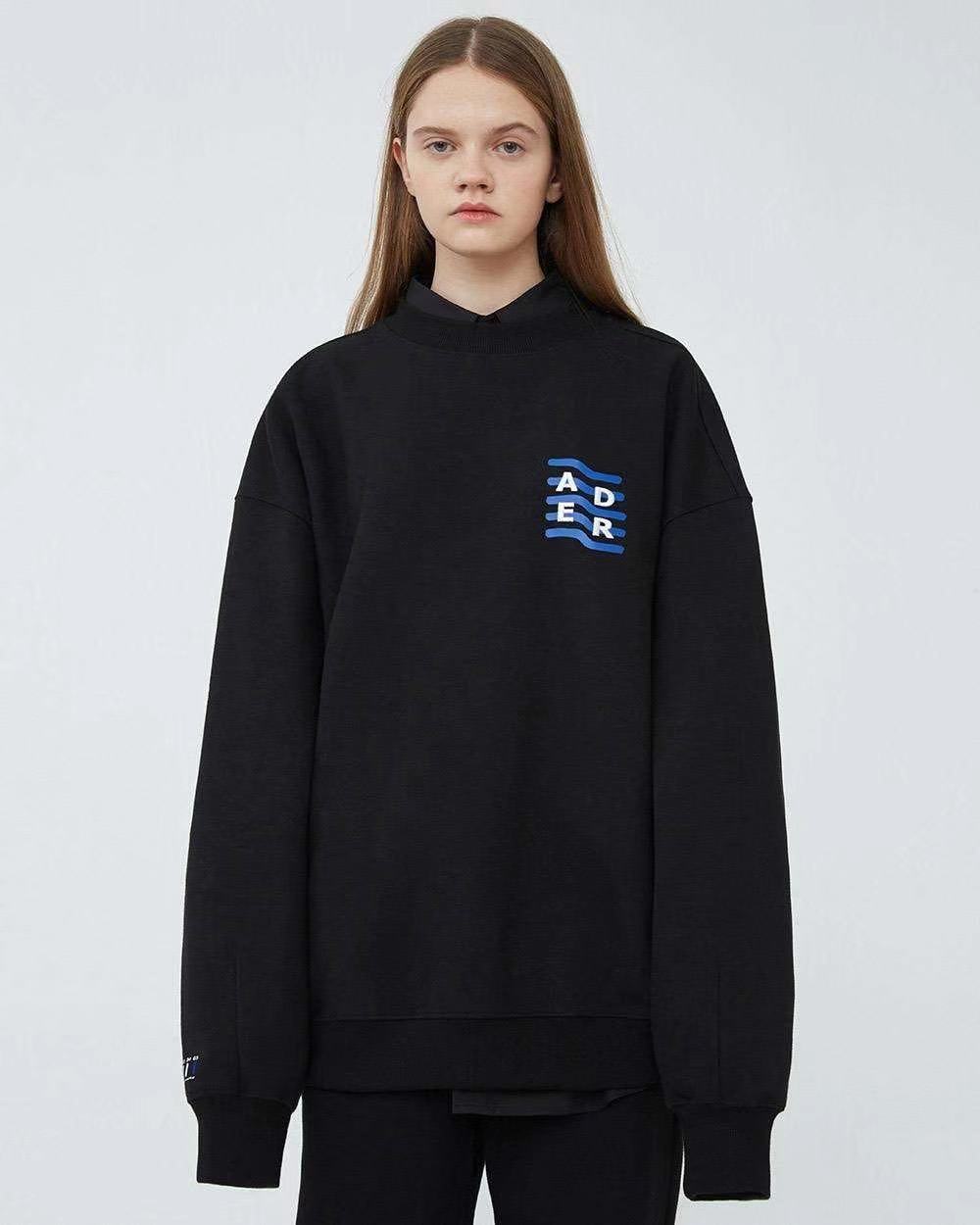 ader五周年女同标男刺绣圆领宽松卫衣error周年卫衣