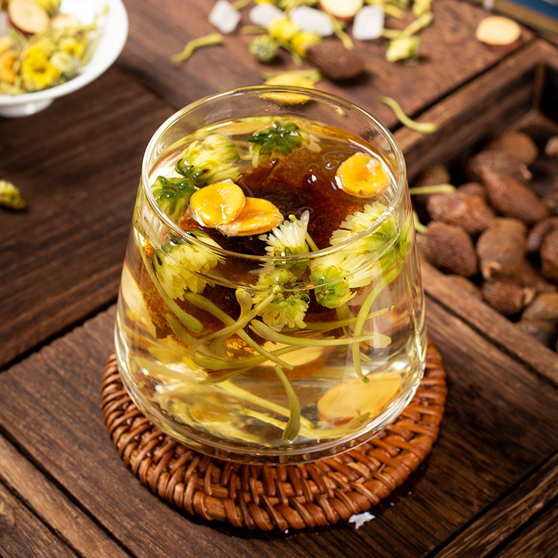 菊花达胖大海金银金银花花茶100g正品晒干甘草组合型花茶