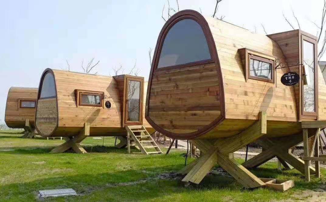 防腐组装移动小木屋别墅民宿户外庭院乡村农家乐木屋凉亭