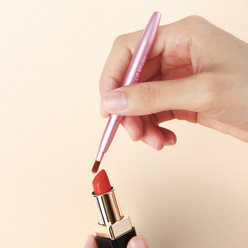 雪玛丽唇刷伸缩便携小号女迷你口红刷化妆师专用初学者带盖化妆刷