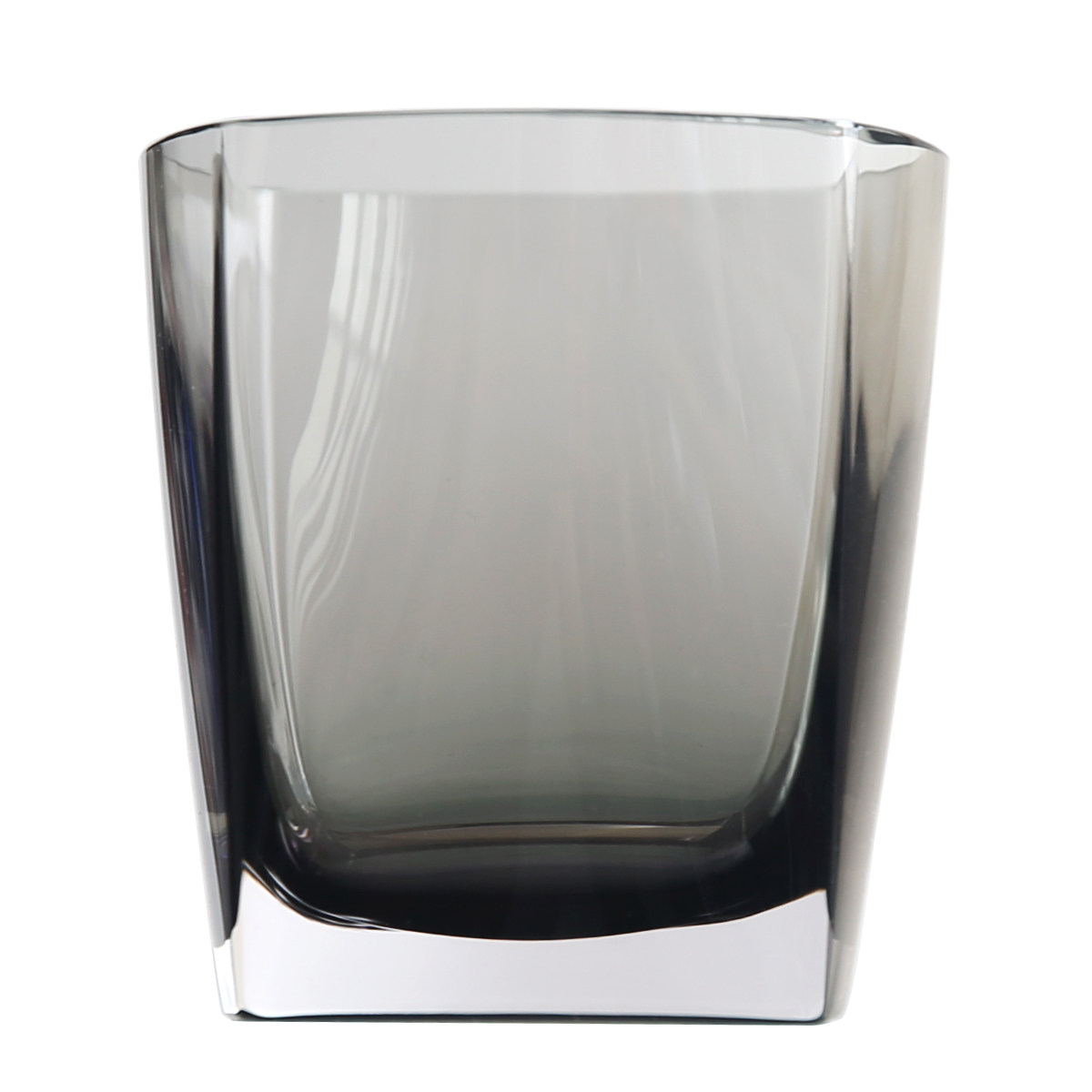 手工吹制双层玻璃杯水杯香槟琥珀烟灰灰色圆口方玻璃杯