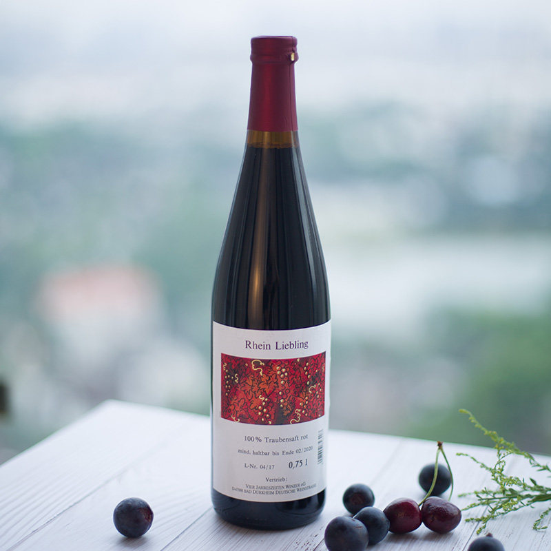 莱茵恋曲无酒精葡萄酒葡萄汁酒无醇0度红酒德国原瓶进口 整箱装