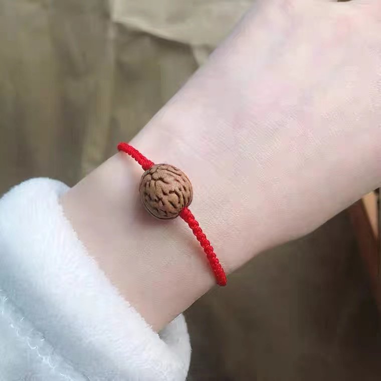 红绳手链桃核核桃胡小桃胡扫码活动礼品简约手链