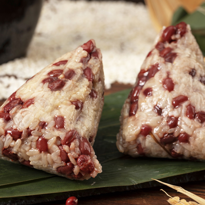粽子手工新鲜农家招牌阿妹无糖原味红豆赤豆粽子