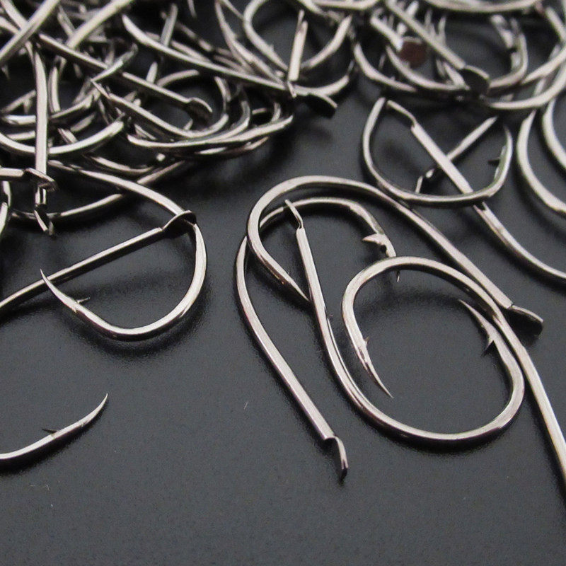 千又鱼钩倒刺日本进口散装歪嘴细条鱼勾海钓钩鱼钩