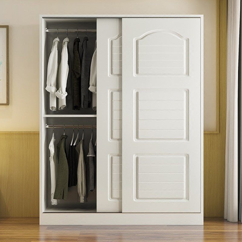 衣柜一米五宽1.5米推拉门大衣50cm带顶柜米高衣橱衣柜