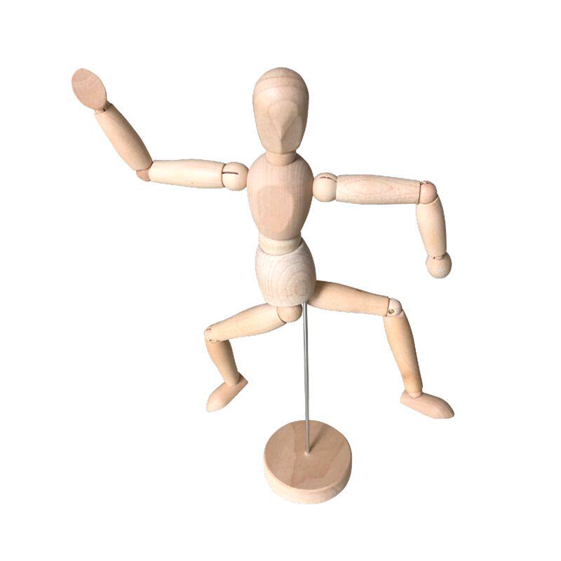 宜家木人玩偶吉特木偶人娃娃人体可动关节模型木偶