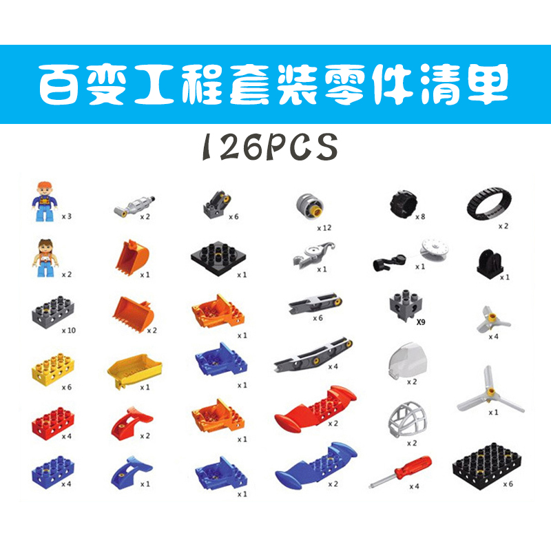 百变工程大颗粒拼装积木 兼容乐高45002 机器人课程器材steam教具