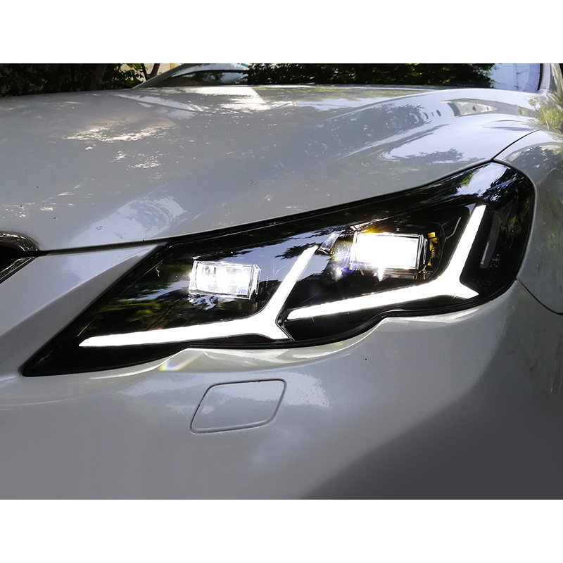 锐志大灯总成适用于丰田1013老款锐志改装led大灯天使眼日行灯